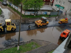  Укладку асфальта на улице Интернациональной в Глазове проверят в лабораториях