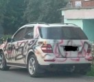 Вандалы в Ижевске изрисовали дорогой внедорожник Mercedes ML 350