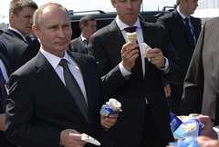 Мороженое, которое Путин ел на МАКС-2017, подорожало на 10 рублей