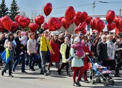 48 тысяч человек приняли участие в Первомайской демонстрации в Ижевске