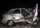 В Удмуртии в результате ДТП загорелся автомобиль, погиб водитель