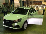 В интернет попали фотографии первого собранного в Ижевске седана Lada Vesta