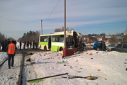 В Удмуртии при столкновении автобуса и локомотива погибла женщина-кондуктор