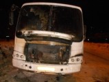 В Глазове сгорел пассажирский автобус