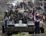 Украинская бронетехника ушла из Краматорска
