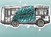 Автобус маршрута Глазов-Адам украсят граффити