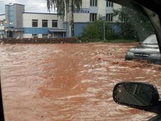 Ливневые дожди второй раз за лето затапливают Ижевск