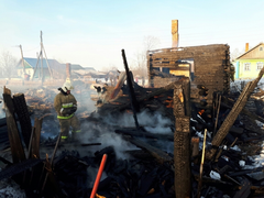 При пожаре в Глазовском районе погибли два человека 