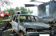 Пожар в Глазовском районе уничтожил дом, баню и автомобиль