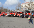 Выставка пожарной техники состоялась в Севастополе 22 февраля 