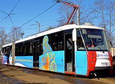 На улицы Санкт-Петербурга выйдут «олимпийские трамваи»